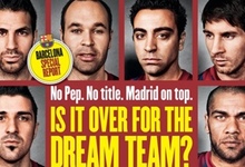 Extracto de la portada de la revista Four Four Two de octubre.