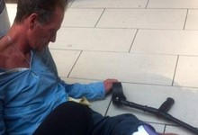 Paul Gascoigne, tirado en plena calle. | The Sun