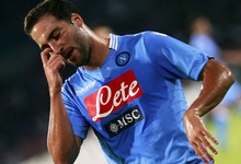 Higuan, en un partido con el Npoles. | EFE