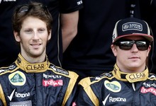 Romain Grosjean y Kimi Raikkonen. | Archivo