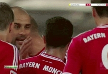 Guardiola dio una bofetada a Thiago durante la Supercopa de Alemania. | Imagen TV