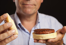 La presentación de la hamburguesa artificial hace unos meses. | Maastricht University