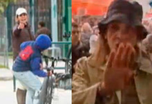 La infanta, en sendas imgenes de Telecinco