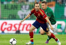 Iniesta, durante el ltimo partido de la seleccin espaola contra Irlanda. | EFE/Archivo