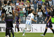 Isco celebra su gol al Valladolid. | EFE