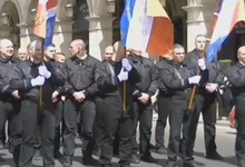 Miembros de las Juventudes Nacionalistas Revolucionarias