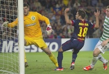 Jordi Alba fue el autor del gol de la victoria en el partido del Camp Nou. | Archivo