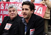 El actor, en una manifestaci�n celebrada el 14 de diciembre | Cordon Press