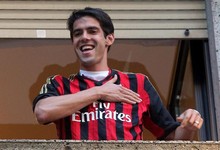 Kak, durante su presentacin con el Milan. | EFE