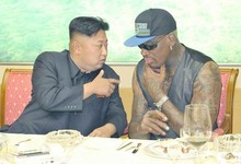 Kim Jong-un y Rodman, en su ltimo encuentro | Efe