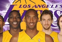 Posible quinteto titular de los Lakers en la temporada 2012/13.