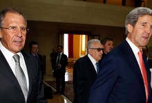 El ministro de Exteriores ruso, Lavrov, y el secretario de Estado de EEUU, Kerry | Cordon Press