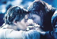 DiCaprio y Winslet durante la escena de la pelcula.