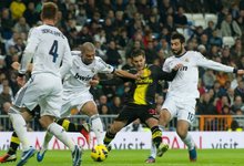 Lance del partido de la primera vuelta en el Bernabu. | Cordon Press/Archivo