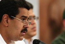 Maduro, durante la rueda de prensa | EFE