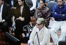 Maite Zaldivar, durante su declaracin | Efe