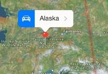 Imagen de los mapas de iPhone e Alaska. | IPhone