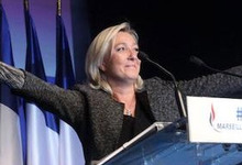Marine Le Pen, el pasado 15 de septiembre en el Congreso de Marsella | Cordon Press