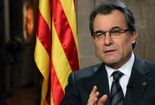 El presidente cataln, en un momento de su discurso | EFE