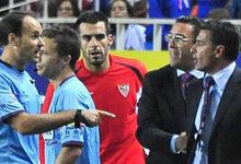 Mateu Lahoz expulsa a Mchel en el Sevilla-Barcelona. | Imagen TV