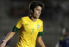 Mattheus, hijo de Bebeto, celebra un gol con la sub20 brasilea. | EFE