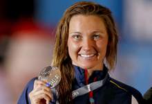 Melani Costa, con la medalla de plata. | Cordon Press