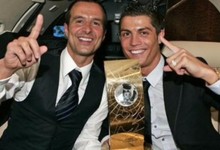 Jorge Mendes, junto a Cristiano Ronaldo. | Archivo