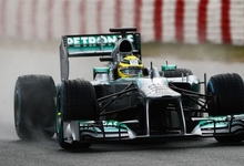 Nico Rosberg rueda con su Mercedes en Montmel. | EFE/Archivo