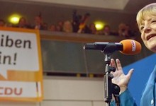 Merkel, este domingo tras conocer los resultados | Efe