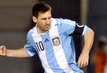 Leo Messi, durante el ltimo partido con la seleccin argentina ante Paraguay. | EFE