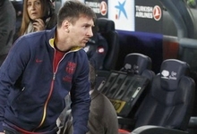 Leo Messi, suplente ante el Bayern.