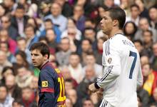 Messi y Cristiano, durante el ltimo clsico entre Real Madrid y Bara en el Santiago Bernabu. | Cordon Press/Archivo