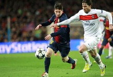 Messi entr durante la segunta parte frente al PSG. | EFE