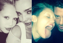 Miley, sin cejas en Twitter