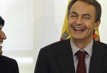Zapatero y Morales en La Moncloa, en 2009. | Cordon Press