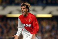 Morientes, celebrando un gol con el Mnaco| Cordon Press