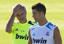 Mourinho y Cristiano, en un entrenamiento el pasado 16 de agosto. | Cordon Press