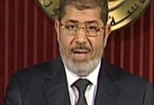 Mursi, en un momento de su discurso por televisin