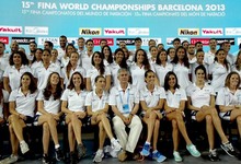 Foto de familia del equipo espaol que participar en los Mundiales. | EFE