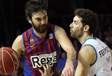 Juan Carlos Navarro, frente a Rudy Fernndez. | EFE/Archivo