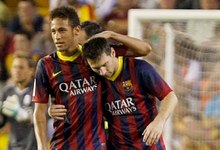 Neymar y Messi volvern a formar el ataque del Barcelona ante el AC Milan. | Archivo