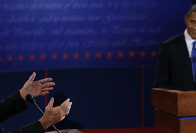 Romney y Obama en un momento del debate. | Cordon Press