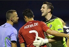 Cristiano Ronaldo, durante el partido de hace un ao y medio que el Real Madrid jug en Zagreb. | Archivo