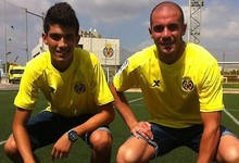 Pandiani padre e hijo en su etapa en el Villarreal.