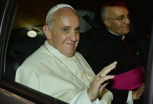 El Papa, tras su encuentro con la presidenta brasilea ayer | EFE