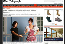 Pippa y su art�culo en la prensa 