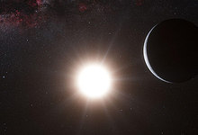 El planeta es el cuerpo oscuro que gira en torno a la estrella | Efe