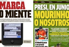 Portadas del diario Marca del viernes y del jueves.
