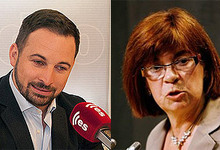 Carlos Garca, Santiago Abascal, Regina Otaola y Nerea Alzola