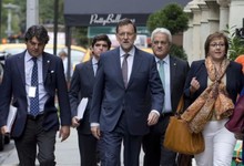 Rajoy y su equipo en Nueva York | Efe